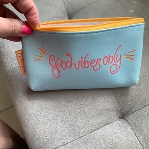 MAKEUP Good Vibes Only Glam Bag Makeup Cosmetics Bag  Light Pouch by Pengems